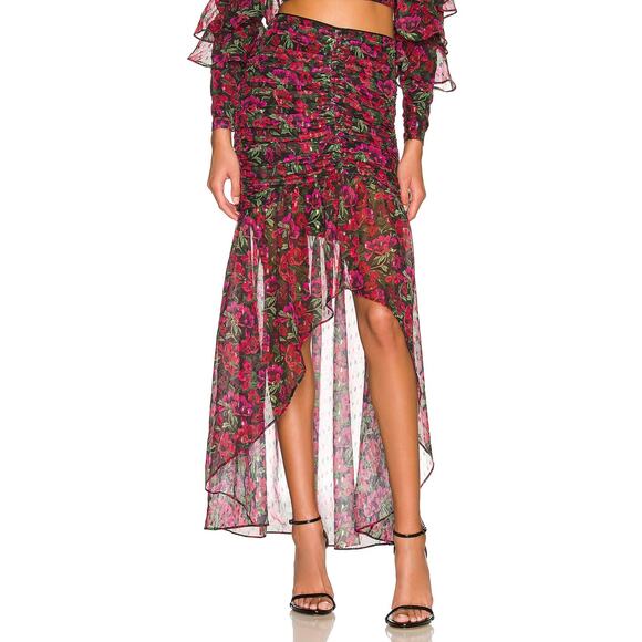 Majorelle 'Giana' Pink Polyester Maxi Skirt Size S - Picture 1 of 4